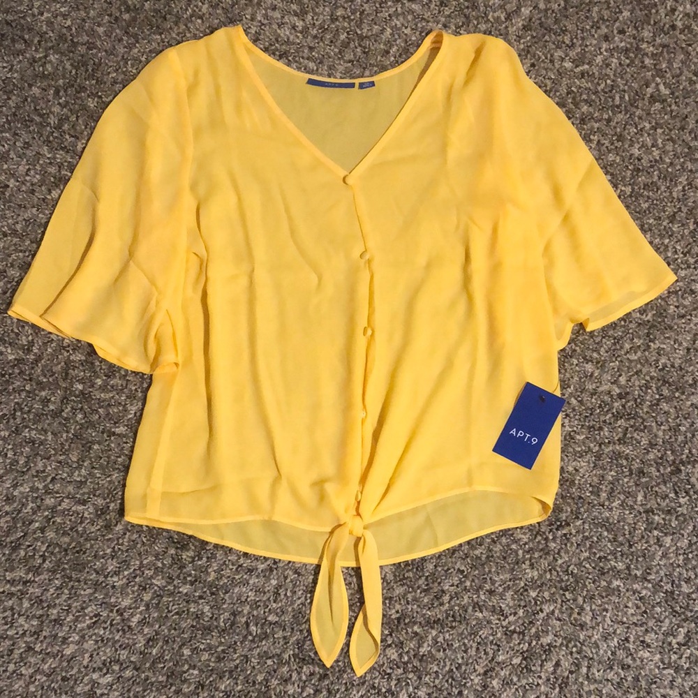 NEW Yellow Apt. 9 Blouse